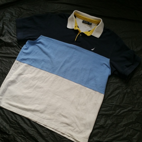 Nautica Color Block Polo Shirt - Picture 5 of 8